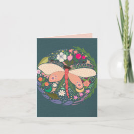 TARJETA DE AGRADECIMIENTO DRAGONFLY GARDEN BLANK ALL-OCCASION CARD
