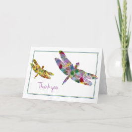 Tarjeta De Agradecimiento Dragonfly Gracias
