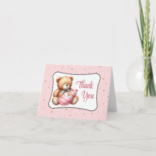 Tarjeta De Agradecimiento Dream Bear Baby Shower
