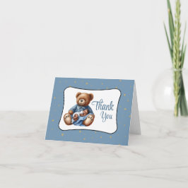 Tarjeta De Agradecimiento Dream Bear Baby Shower