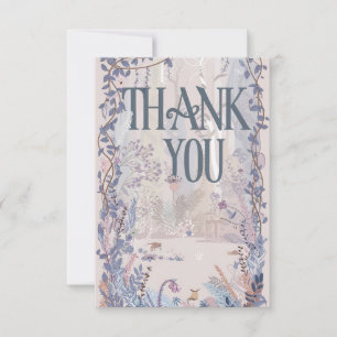 Tarjeta De Agradecimiento Dreamy Boho Greenery Woodland