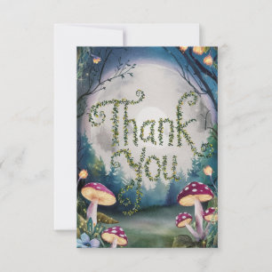 Tarjeta De Agradecimiento Dreamy Bonito Forest Woodland