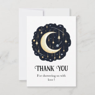 Tarjeta De Agradecimiento Dreamy Bonito Stars Baby Shower