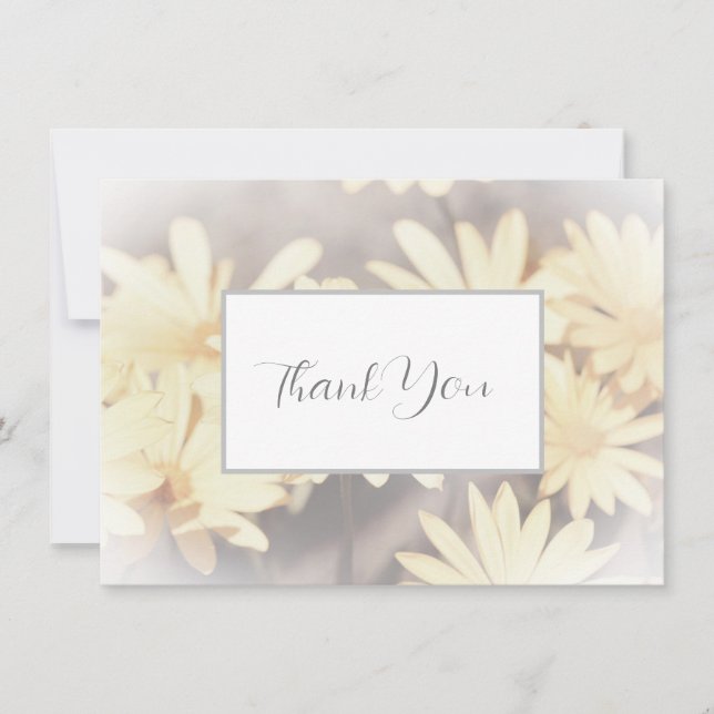 Tarjeta De Agradecimiento Dreamy Daisies 3 (Anverso)