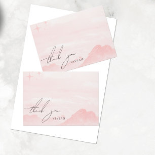Tarjeta de agradecimiento Dreamy Mountain Watercol