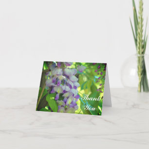 Tarjeta de agradecimiento Dreamy Purple Wisteria F