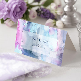 Tarjeta De Agradecimiento Dreamy Spring Bridal Shower Folded Place Cards