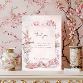 Tarjeta De Agradecimiento Dreamy Under the Sea Baby Shower
