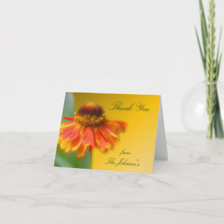 Tarjeta De Agradecimiento Dreamy Zinnia Flower Gracias