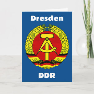 Tarjeta De Agradecimiento Dresden, DDR, Dresden, Alemania - Ossi de Alemania