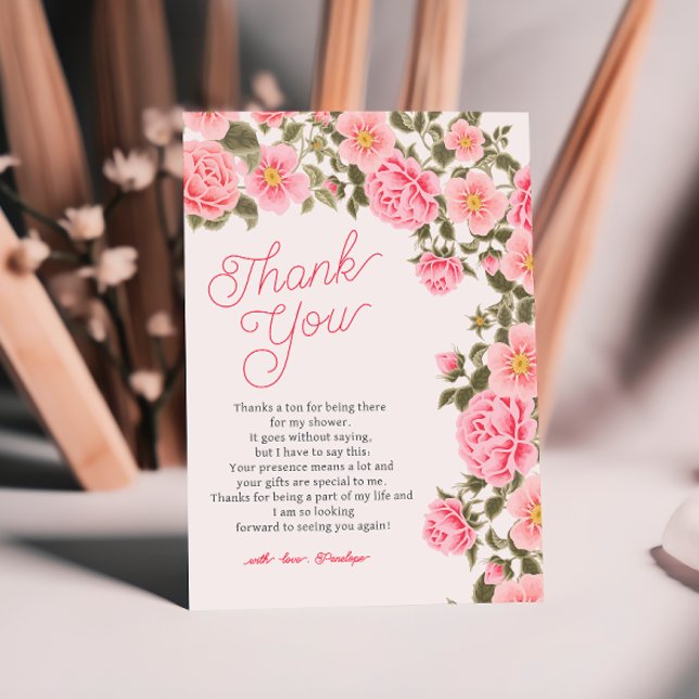 TARJETA DE AGRADECIMIENTO DUCHA BRIDAL DE ROSAS DE LA SALUD DE BONITO (Subido por el creador)