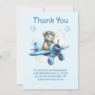 Tarjeta De Agradecimiento Ducha de Baby Sweet Little Boy