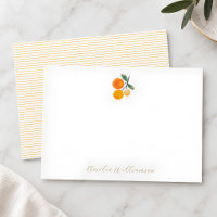 Ducha de bebé con acuarela de cítrico naranja pers