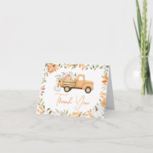 Ducha de bebé de calabacita naranja de otoño