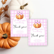 Ducha de bebé de calabaza con arco de lazo rosa