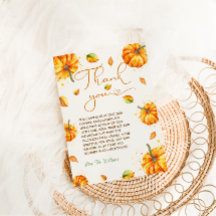 Ducha de bebé de calabaza de otoño