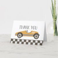 Ducha de bebé de coche de carreras amarillo