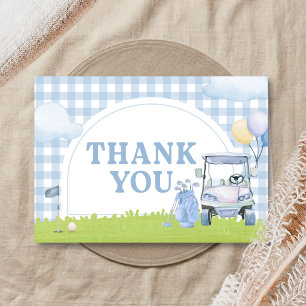 Tarjeta De Agradecimiento Ducha de bebé de Little Putter Golf