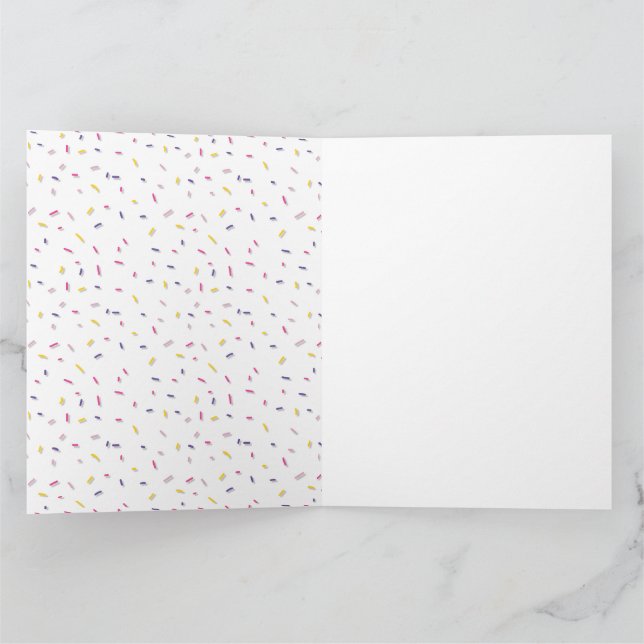 Tarjeta De Agradecimiento ducha de bebé dulce (Interior)