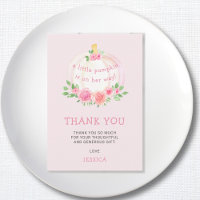 Ducha de bebé floral de calabaza rosa 