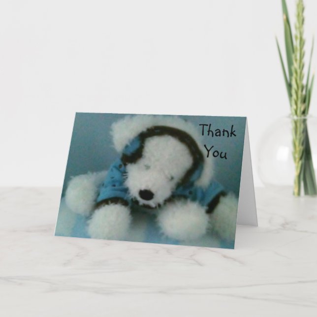 TARJETA DE AGRADECIMIENTO DUCHA DE BEBÉ GRACIAS (Anverso)