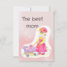 Tarjeta De Agradecimiento Ducha de bebé, lindo gato y bebé