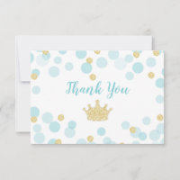 Ducha de Bebé Little Prince Blue Gold Dots