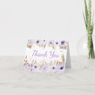 Tarjeta De Agradecimiento Ducha de Bebé Mariposa Floral