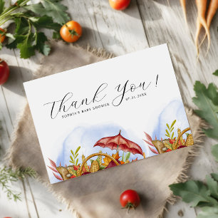 Tarjeta De Agradecimiento Ducha de bebé moderna de agricultores locales