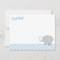Ducha de bebé niño elefante gris azul moderno