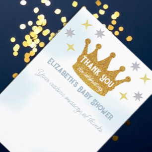 Tarjeta De Agradecimiento Ducha de bebé Niño Principito