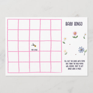 Tarjeta De Agradecimiento Ducha de bebé para la futura mamá abeja