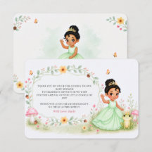 Ducha de Bebé Rana Princesa Acuarela Floral