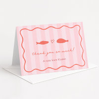 Ducha De Boda De Pescado Rosa Y Naranja