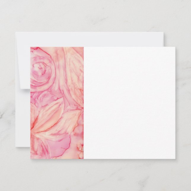 Tarjeta De Agradecimiento Ducha De Boda Gracias Flores Frescas (Anverso)