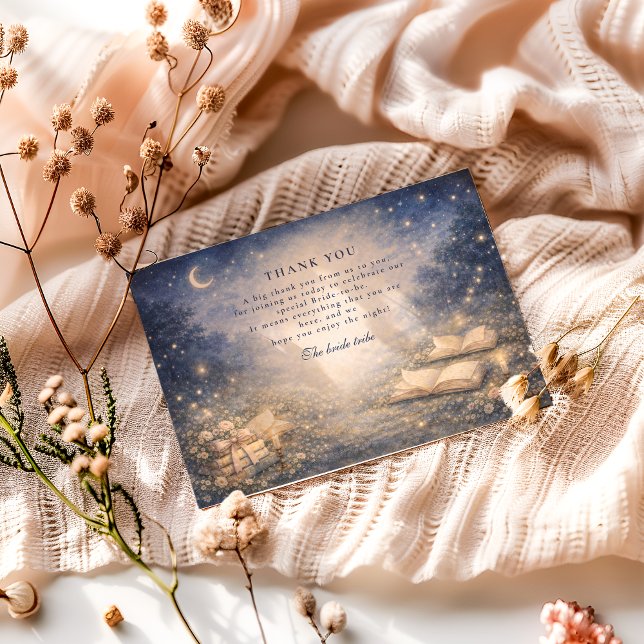 Tarjeta De Agradecimiento Ducha de Novia Capítulo Nuevo de Cuento de Hadas (Subido por el creador)