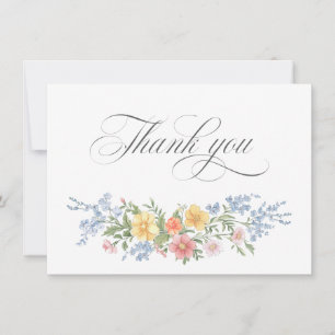 Tarjeta De Agradecimiento Ducha de Novia de Jardín de Primavera Ornamental c