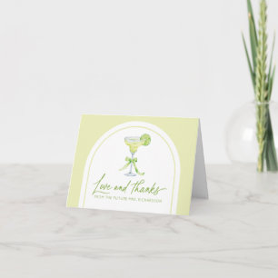 Tarjeta De Agradecimiento Ducha de Novia para Margs y Matrimonio