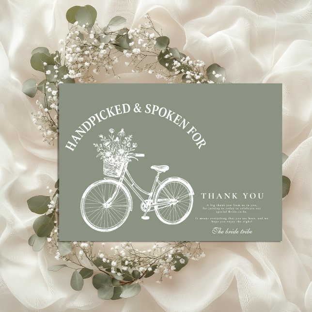 Tarjeta De Agradecimiento Ducha floral de bicicleta rusa (Subido por el creador)