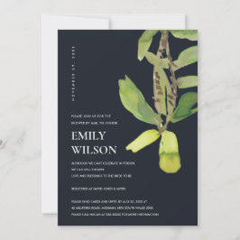 TARJETA DE AGRADECIMIENTO DUCHA NEGRA DE LA FOLLETA MODERNA DE MAIL INVITE