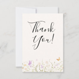 Tarjeta De Agradecimiento Ducha Nupcial Aflor Amor en Flor 