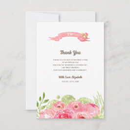 Tarjeta De Agradecimiento Ducha nupcial Gracias Cartas fotográficas Personal