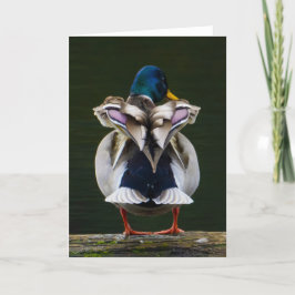 Tarjeta De Agradecimiento Duck Love Thank You Card