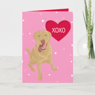 Tarjeta De Agradecimiento Dudley Labrador Valentines XOXO
