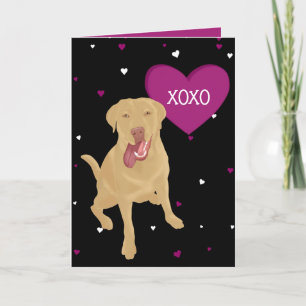 Tarjeta De Agradecimiento Dudley Labrador Valentines XOXO