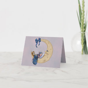 Tarjeta De Agradecimiento Duende del bebé de la luna