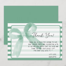 Dulce Baby Shower de Arco de Menta en Acuarela