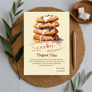 Tarjeta De Agradecimiento Dulce Baby Shower de Galletas Lindas