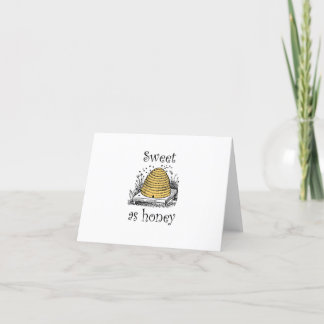 Tarjeta De Agradecimiento "Dulce como Miel"
