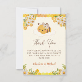 Tarjeta De Agradecimiento Dulce como puede ser Baby Shower